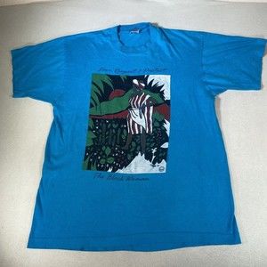 VTG 1989 African American Women Graphic Tee Shirt Size Large Made In USA